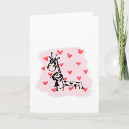 Tarjeta Festiva abundancia del a de los corazones del abrazo w de