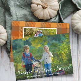 Tarjeta Festiva Abundant Gratitude Fotos de Acción de Gracias