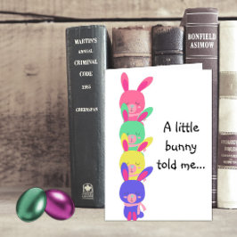 Tarjeta Festiva Abundantes arcoiris Pascua