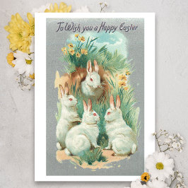 Tarjeta Festiva Abundantes blancos de Pascua