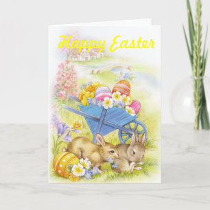 Tarjeta Festiva Abundantes nostálgicos de Pascua