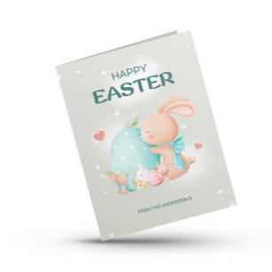 Tarjeta Festiva Abundantes rosados felices pascuas