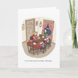 Tarjeta Festiva Acción de Gracias Anti-Tofurkey