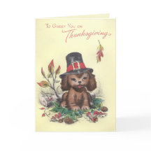 Acción de Gracias de Pergrim Puppy