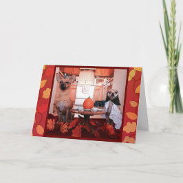 Tarjeta Festiva Acción de gracias del perro