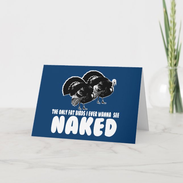 Tarjeta Festiva Acción de gracias divertida (Anverso)