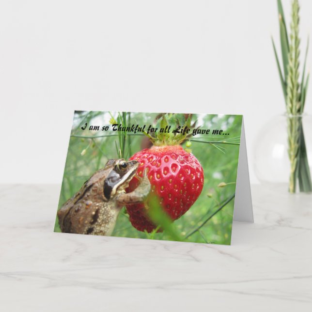 Tarjeta Festiva Acción de gracias feliz (Anverso)