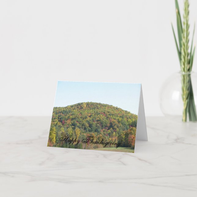 Tarjeta Festiva Acción de gracias feliz (Anverso)