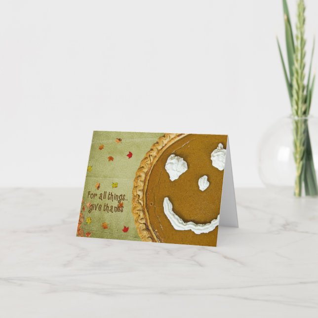 Tarjeta Festiva Acción de gracias feliz (Anverso)