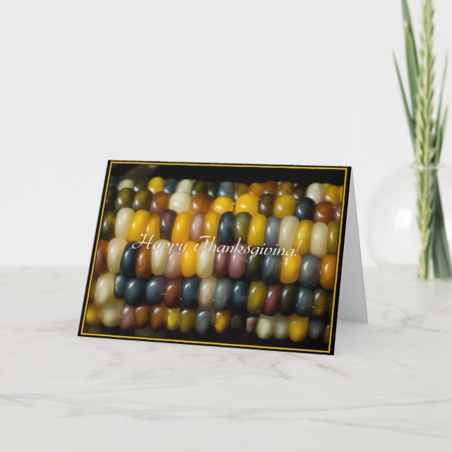 Tarjeta Festiva ¡Acción de gracias feliz! (Anverso)