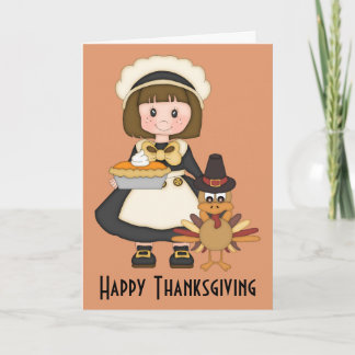 Tarjeta Festiva Acción de gracias feliz
