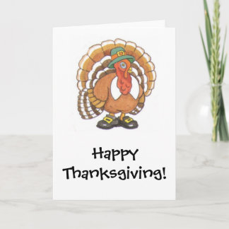 Tarjeta Festiva ¡Acción de gracias feliz de Turquía!
