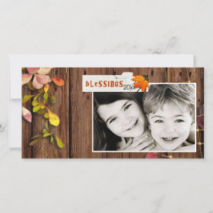 Tarjeta Festiva acción de gracias Photcard