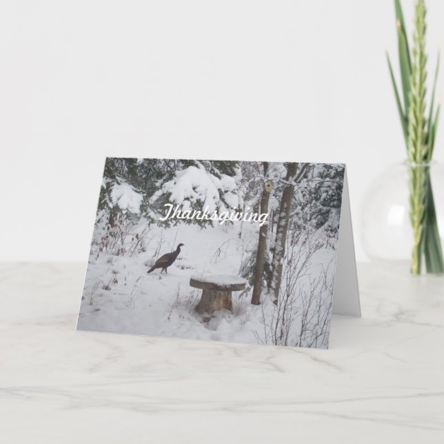 Tarjeta Festiva Acción de Gracias Turquía (Anverso)