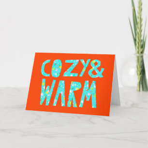 Tarjeta Festiva Acogedor y Cálido