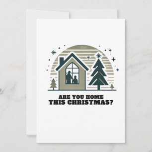 Tarjeta Festiva Acogedores Navidades en casa decoración artística