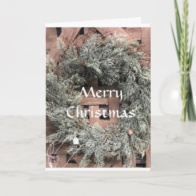 TARJETA FESTIVA **ACROSS THE MILES** AT CHRISTMAS HOLIDAY CARD (Anverso)