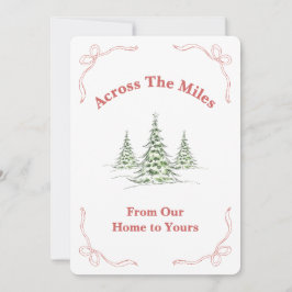 Tarjeta Festiva Across the Miles – Faith Inspired Christmas Card