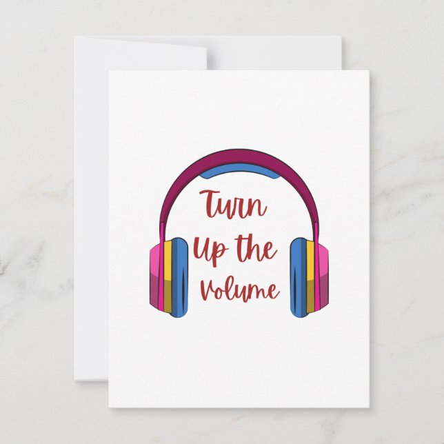 Tarjeta Festiva Activar el volumen en un (Anverso)