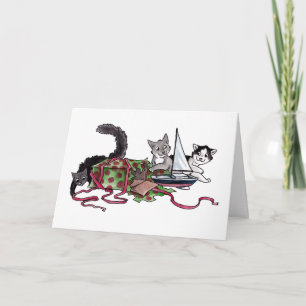 Tarjeta Festiva Actuales gatitos