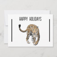 acuarela leopardo gato de la selva animal pintado