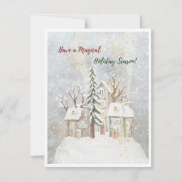 Tarjeta Festiva Acuarela mágica linda