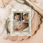 Tarjeta Festiva Acuarela Patrón de Arco de Salvia<br><div class="desc">Celebre la alegría de la temporada navideña con nuestra Tarjeta de Navidad con Patrón de Lazo de Acuarela en Verde Salvia, una perfecta combinación de elegancia y encanto personal. Esta hermosa tarjeta presenta un llamativo patrón de lazo de acuarela inspirado en el grandmillennial en un tono calmado de verde salvia,...</div>