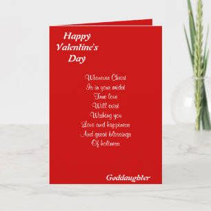 Tarjeta Festiva Adivina el día de San Valentín religiosa