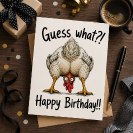 Tarjeta Festiva ¡Adivina qué?! ¡Feliz cumpleaños!!
