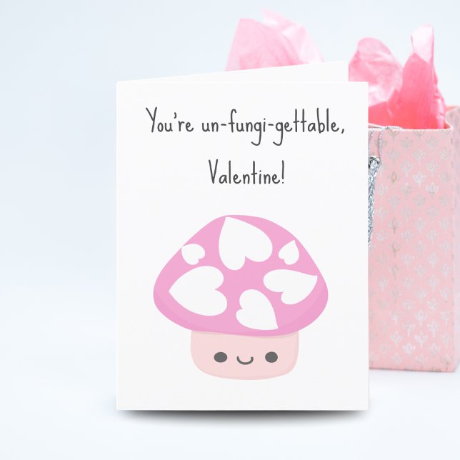 Tarjeta Festiva Adorable Kawaii Hongo de San Valentín  (Subido por el creador)