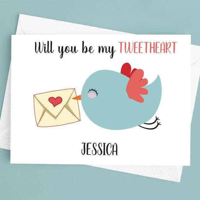 Tarjeta Festiva Adorable | Serás Mi Querido Valentín (Subido por el creador)