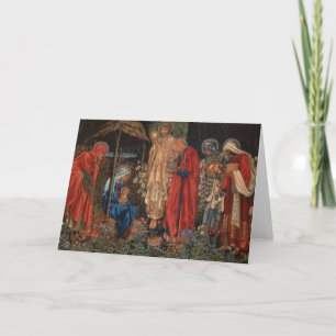 Tarjeta Festiva Adoración de los Magos
