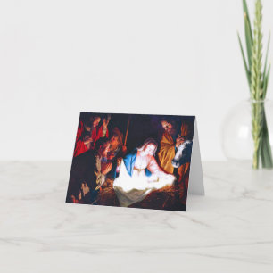 Tarjeta Festiva Adoración de los pastores