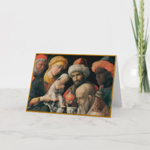 Tarjeta Festiva Adoración de unos de los reyes magos