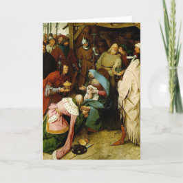 Tarjeta Festiva Adoración de unos de los reyes magos