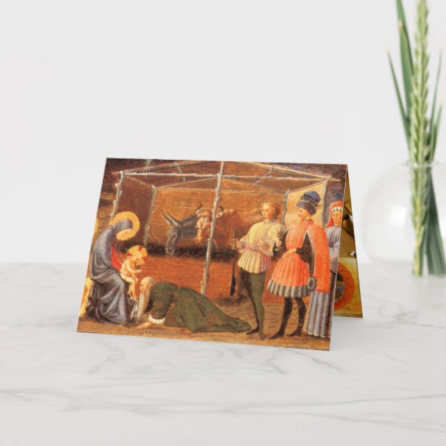 TARJETA FESTIVA ADORACIÓN DEL MAGI (Anverso)