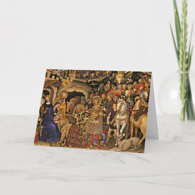 Tarjeta Festiva Adorazione dei Magi (Anverso)