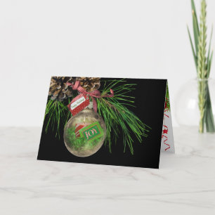 Tarjeta Festiva Adorno de Alegría Navideña