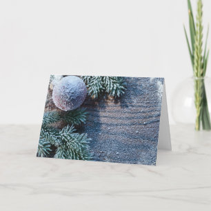 Tarjeta Festiva Adorno Navideño Congelado