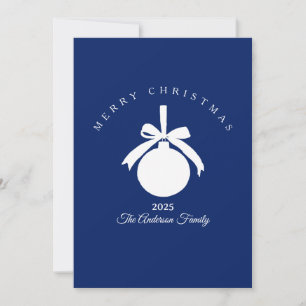 Tarjeta Festiva Adorno regalo rústico personalizado zafiro azul bl