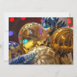 Tarjeta Festiva Adornos Navideños Festivos 