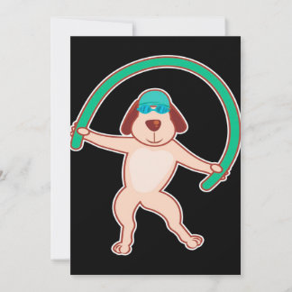 Tarjeta Festiva Aerobios del agua del perro | Gracioso regalo