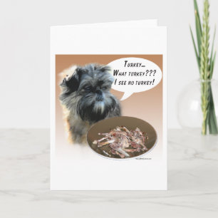 Tarjeta Festiva Affenpinscher Turquía