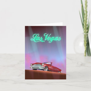Tarjeta Festiva Afiche de viaje de Las Vegas