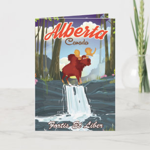 Tarjeta Festiva Afiche de viaje del personalizado de Canadá de Alb