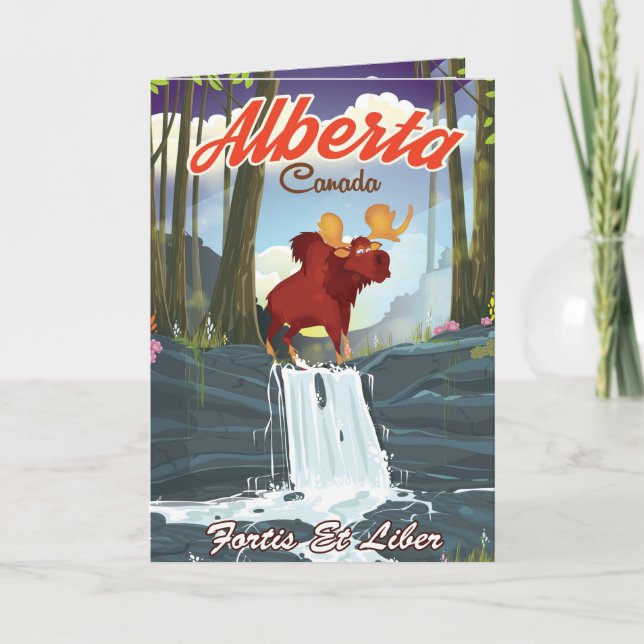Tarjeta Festiva Afiche de viaje del personalizado de Canadá de Alb (Anverso)