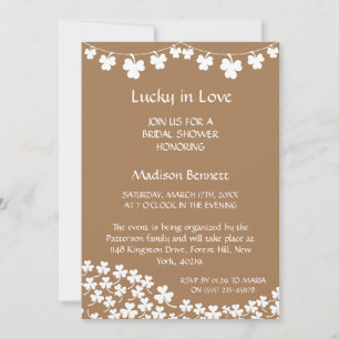 Tarjeta Festiva Afortunada en el amor St. Patrick's Day BABYShower