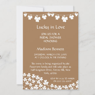 Tarjeta Festiva Afortunada en el amor St. Patrick's Day BABYShower