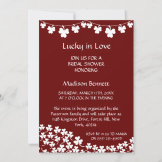 Tarjeta Festiva Afortunada en el amor St. Patrick's Day BABYShower