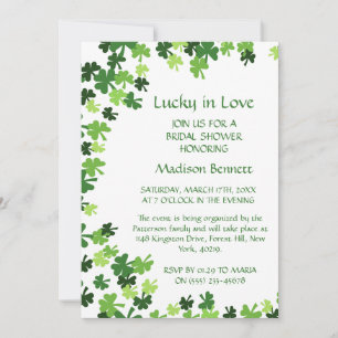 Tarjeta Festiva Afortunada en el amor St. Patrick's Day BABYShower